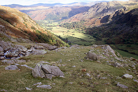 The stream drops away suddenly