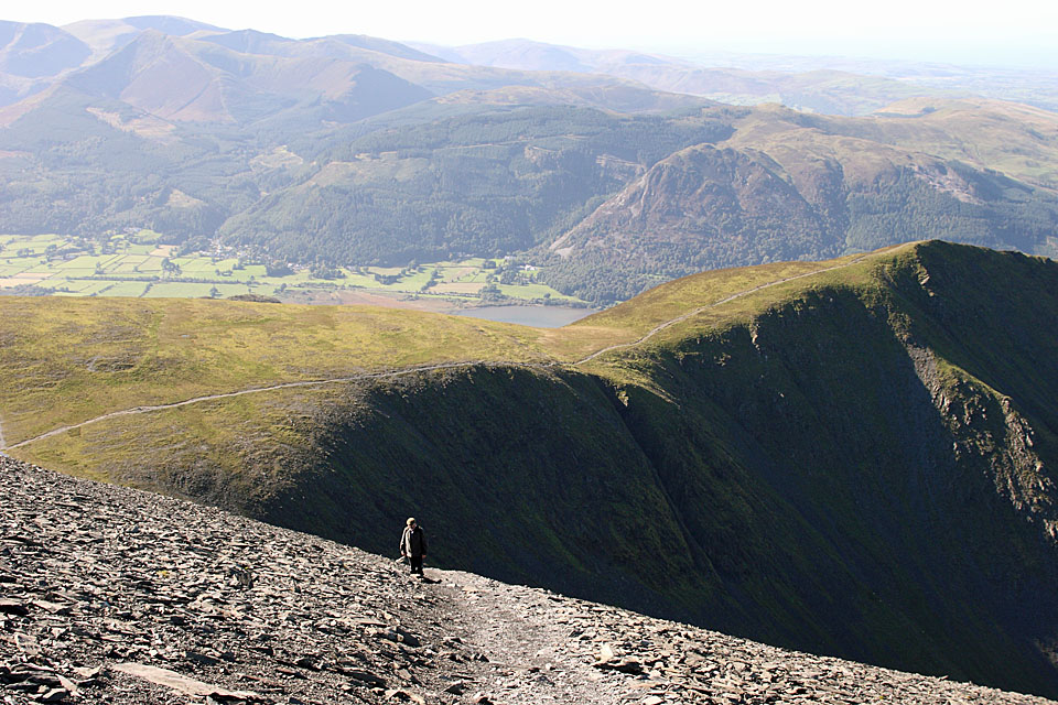 Scree on the side of Skiddaw